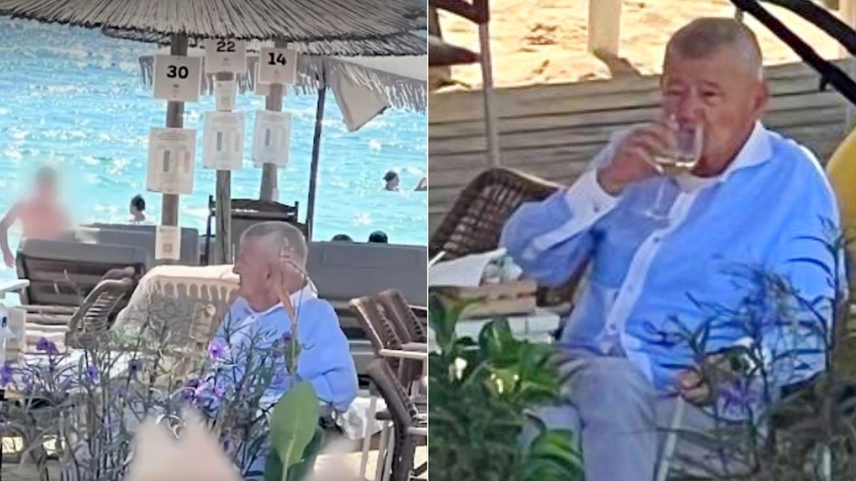 Sorin Oprescu, la mare în Grecia. Sursa foto: captură Știrile PRO TV