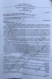 Subiectele la Romana BAC 2020, profilul real