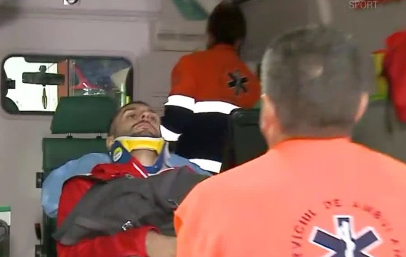 După Dinamo - Concordia Chiajna 2-1, italianul Montini a ajuns la spital. E în afara pericolului