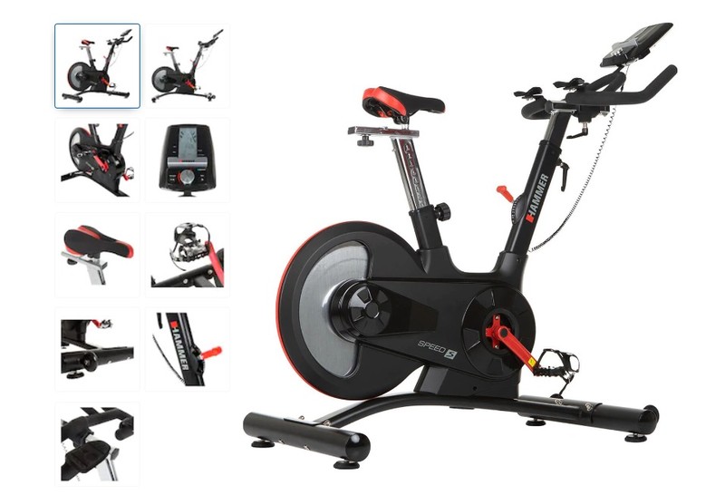 Bicicleta spinning Hammer Racer S, volantă 22kg