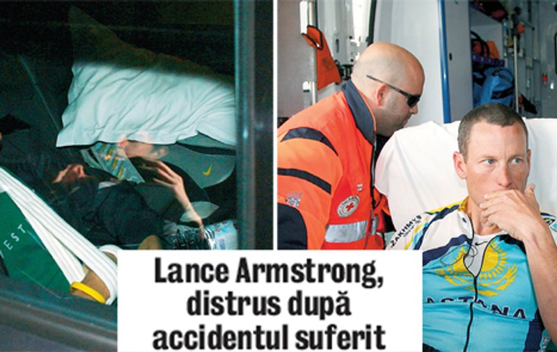 Armstrong şi-a fracturat clavicula!