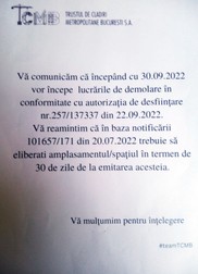 Notificare TCM
