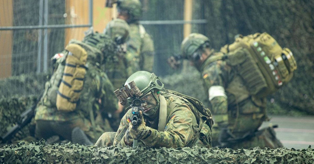 Brigada Aeropurtată a Armatei Germane în timpul unui exercițiu NATO. Imagine cu caracter ilustrativ Foto: Hepta
