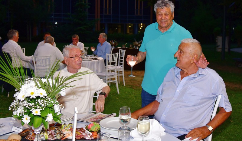 Mircea Rădulescu, Rică Răducanu și Mircea Lucescu la petrecerea de 80 de ani a selecționerului. Foto: Cristi Preda (GSP.RO)