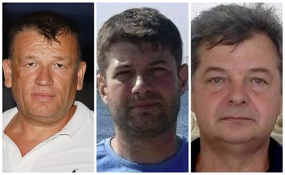 Nicușor Daniel Oacă, adjunctul Poliției Caracal, Daniel Humă, și fostul șef al Poliției Caracal, Nicolae Mirea