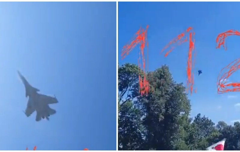 VIDEO | Momentul în care un avion de luptă rusesc se prăbuşește în Kaliningrad. Reacția armatei ruse