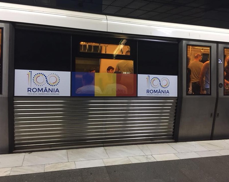 Cum aniversează Metrorex Marea Unire: cartele cu simboluri ale Centenarului și trenuri cu însemnele României