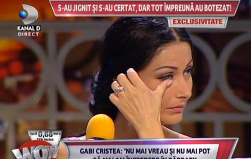 Gabriela Cristea, MĂRTURIE EMOȚIONANTĂ, printre LACRIMI: ”Mă simt o femeie goală pe dinăuntru”. Vezi de ce crede că nu va mai avea vreodată o familie