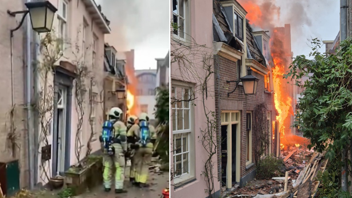 Mai multe clădiri s-au prăbușit în Utrech în urma unor explozii
