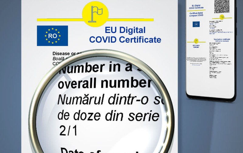 Noi marcaje pe certificatele digitale COVID. Cine trebuie să-și genereze din nou documentul