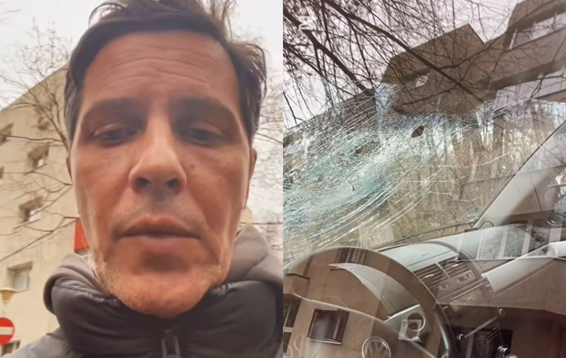 Lucian Viziru și-a găsit mașina vandalizată în parcare. Actorul a sunat imediat la 112: „S-a întâmplat ceva dubios”