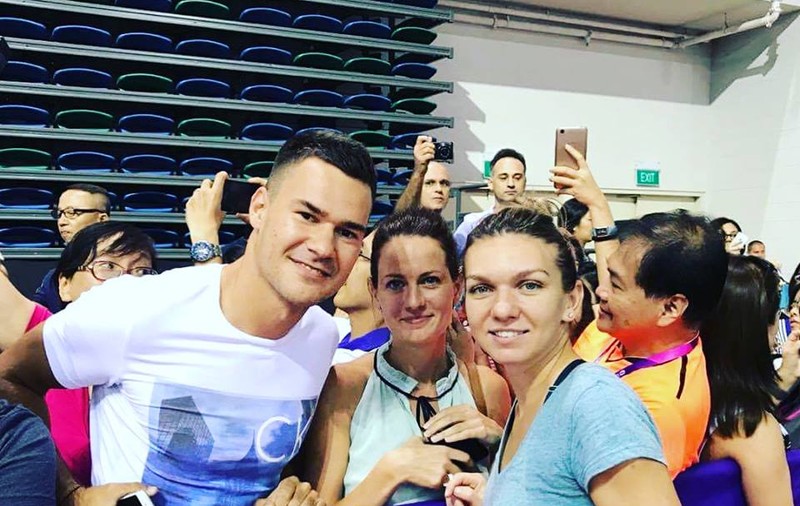 Simona Halep are galerie la Singapore. Fotbalistul Andrei Ciolacu și-a luat bilete la meciurile numărului 1 WTA de la Turneul Campioanelor