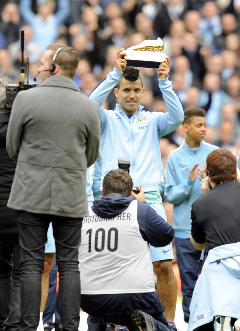 Aguero a fost cel mai bun marcator din Premier League