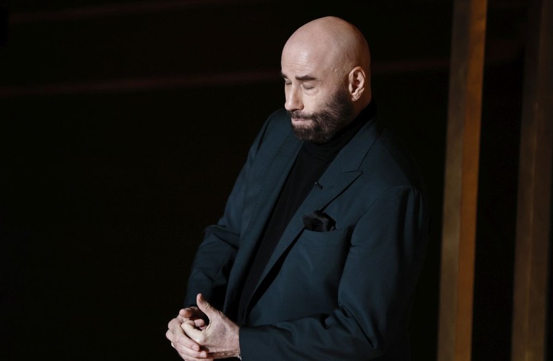 epa10518999 John Travolta during the 95th annual Academy Awards ceremony at the Dolby Theatre in Hollywood, Los Angeles, California, USA, 12 March 2023. The Oscars are presented for outstanding individual or collective efforts in filmmaking in 24 categories. EPA-EFE/ETIENNE LAURENT