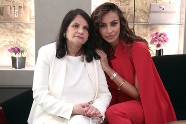 27/2/2016 MILAN, ITALY- MADALENA GHENEA WITH HER MOTHER COSTANZA SHOPPING AT BOUTIQUE GIANFRANCO LOTTI PH PAOLO DELLA BELLA/OLYCOM