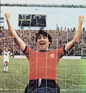 Victor Pițurcă, în imagine antologică de la meciul Steaua - Anderlecht 3-0