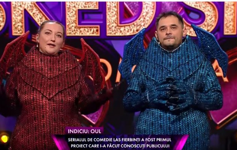 Ecaterina Ladin și Mihai Rait au fost Gemenii Dragoni de la „Masked Singer România”: „S-a legat o prietenie”