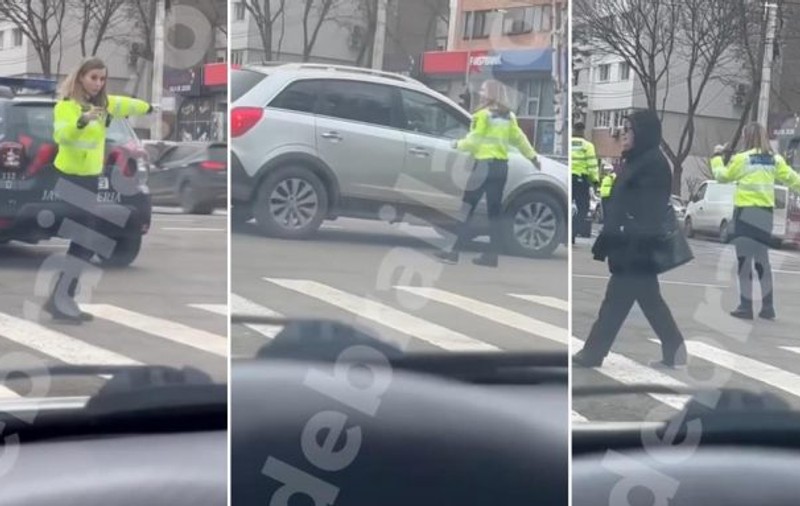 Filmare virală cu o polițistă de la circulație care i-a pus în dificultate pe șoferi, în Brăila: „Parcă dirijează muște”. IPJ a deschis o anchetă