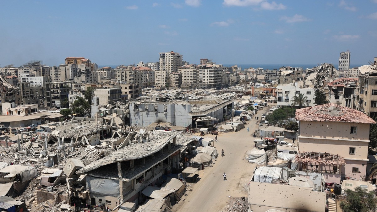 O vedere generală arată clădiri distruse în orașul Gaza. Imagine cu caracter ilustrativ Foto: Profimedia
