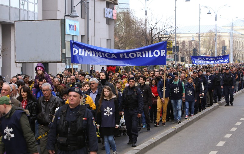 Pelerinaj ortodox de Florii la Bucureşti