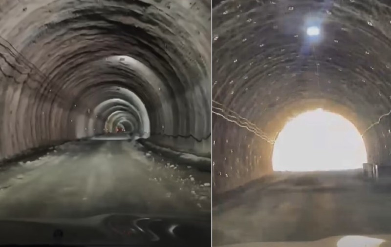 Prima trecere cu mașina prin Tunelul Robești de pe Autostrada Sibiu-Pitești: Au fost realizate galeriile Sorana și Ilinca