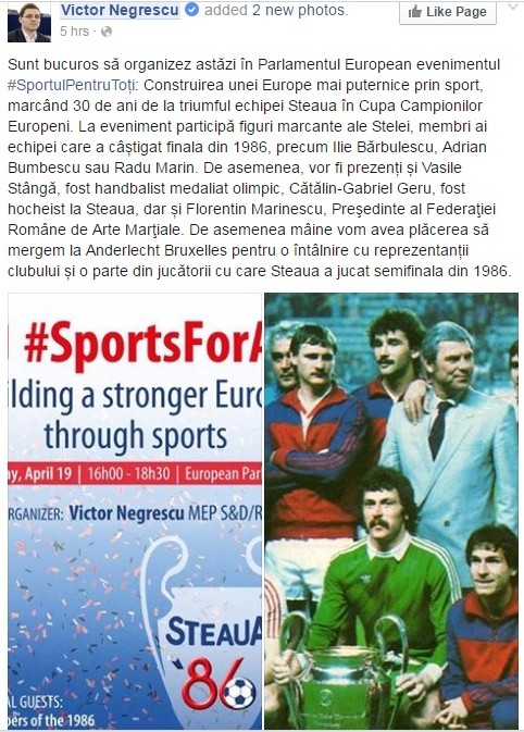 Mesajul politicianului care a organizat evenimentul