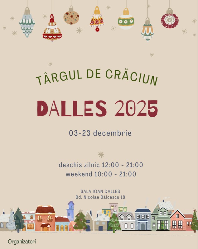 Când se deschide Târgul de Crăciun de la Sala Dalles. Producătorii locali aduc în București spiritul sărbătorilor de iarnă