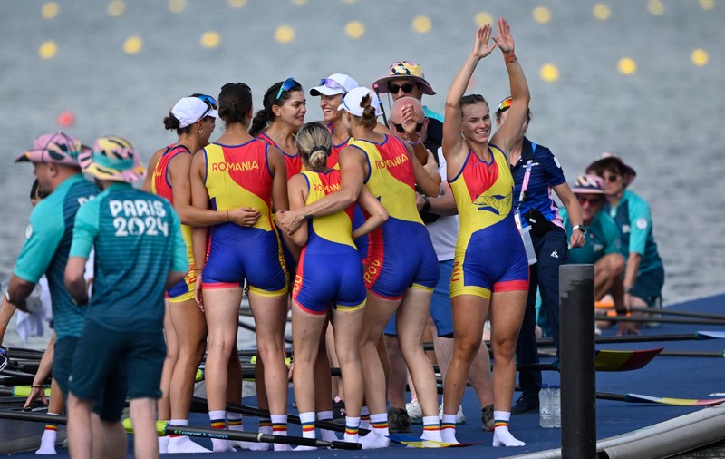 Aur după 20 de ani! Echipajul feminin de 8 plus 1 a dominat finala și a câștigat medalia de aur la JO 2024. Team România a ajuns la 7 medalii