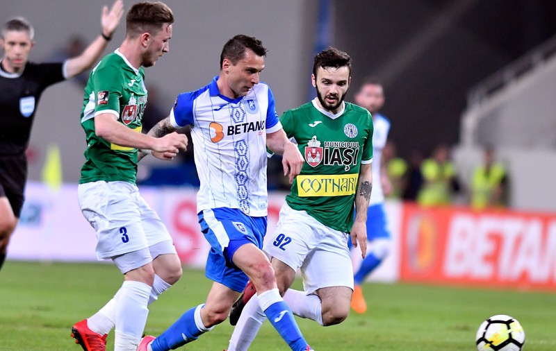 Liga 1, play-off, etapa a 10-a: CSM Poli Iași - CSU Craiova 1-2. Oltenii încheie sezonul pe podium