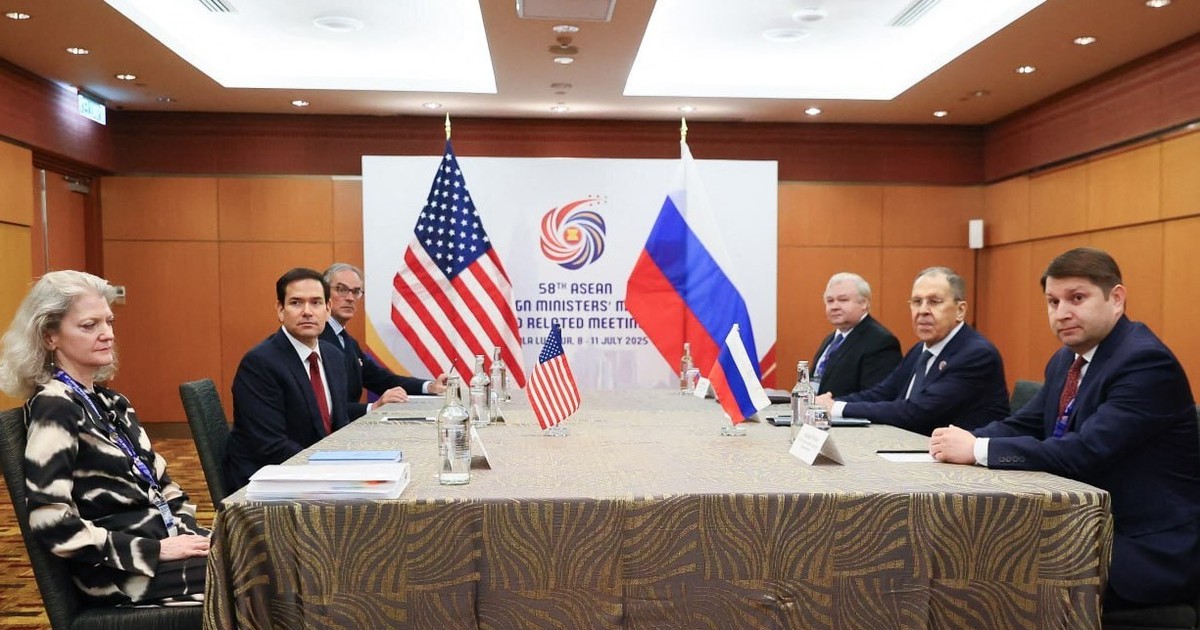 Întâlnirea dintre Serghei Lavrov și Marco Rubio la Kuala Lumpur. Foto Profimedia