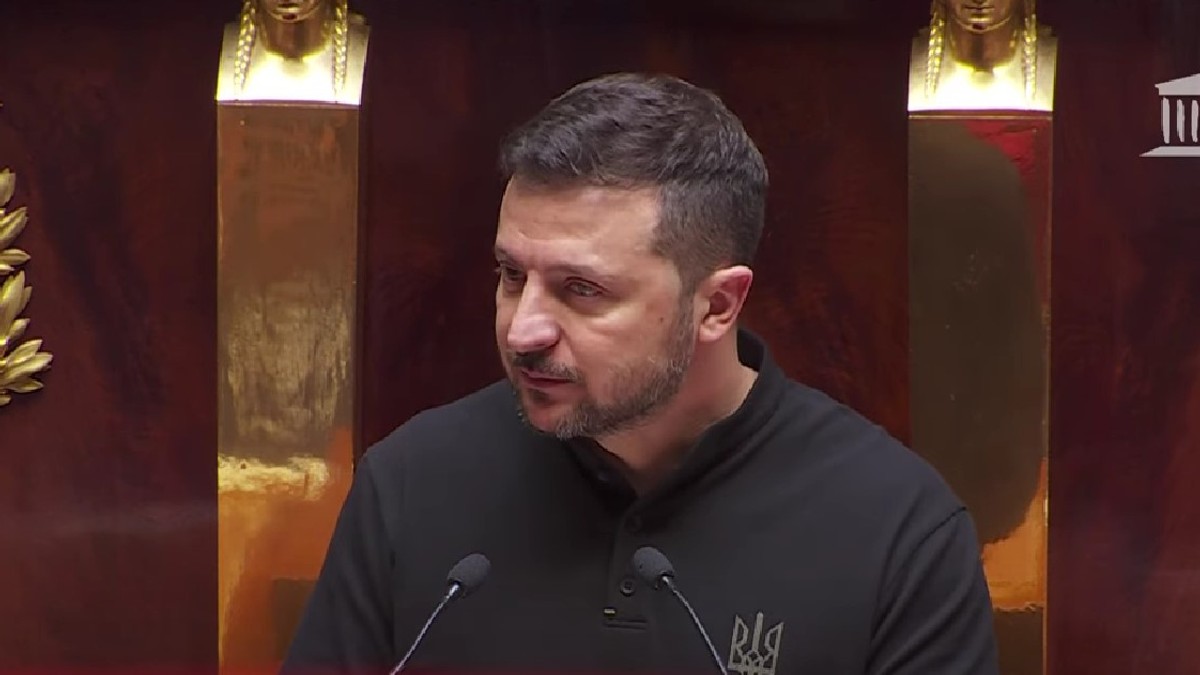 Volodimir Zelenski, în Parlamentul francez Captură YouTube