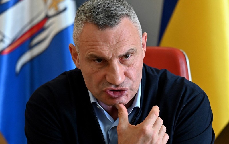 Primarul Kievului, Vitali Kliciko, în timpul interviului acordat pentru AFP Sursa foto: Profimedia