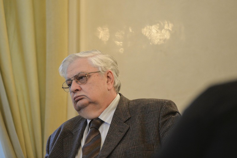 Prof. univ. dr. Mircea Coșea participă la dezbaterea „Davos - perspective pentru Europa", organizată de Fundația Europeană Titulescu, în București, joi, 18 februarie 2016. ANDREEA ALEXANDRU / MEDIAFAX FOTO