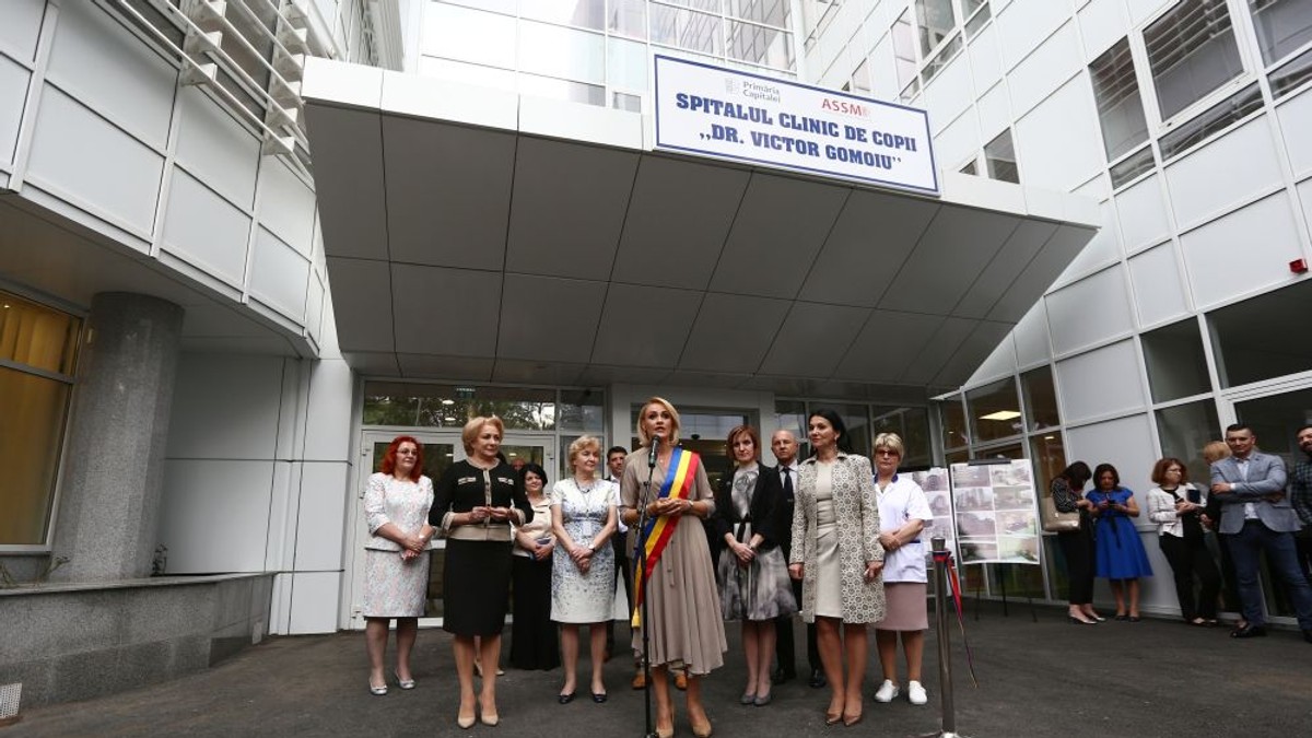 A fost inaugurat Spitalul ”Victor Gomoiu”, primul spital de copii construit în Capitală în ultimii 30 de ani (FOTO: Vlad Chirea)