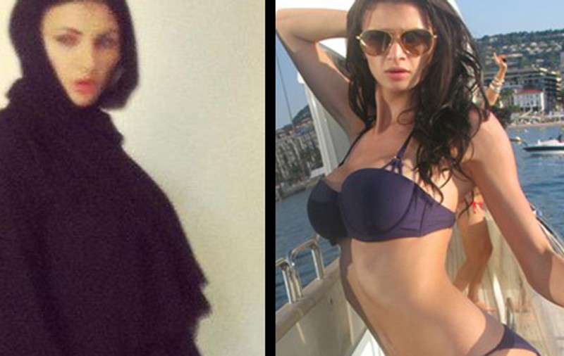 TRANSFORMARE ULUITOARE! Înainte era regina cluburilor din România, acum Ramona Gabor merge ACOPERITĂ DE VĂL ISLAMIC! FOTO