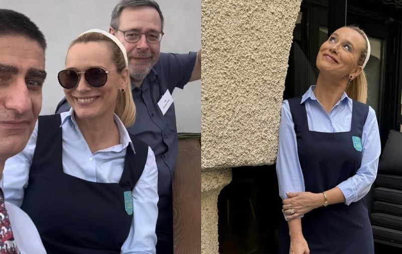 Cum a apărut Andreea Esca la reuniunea cu colegii de liceu. Prezentatoarea de la PRO TV s-a îmbrăcat în școlăriță
