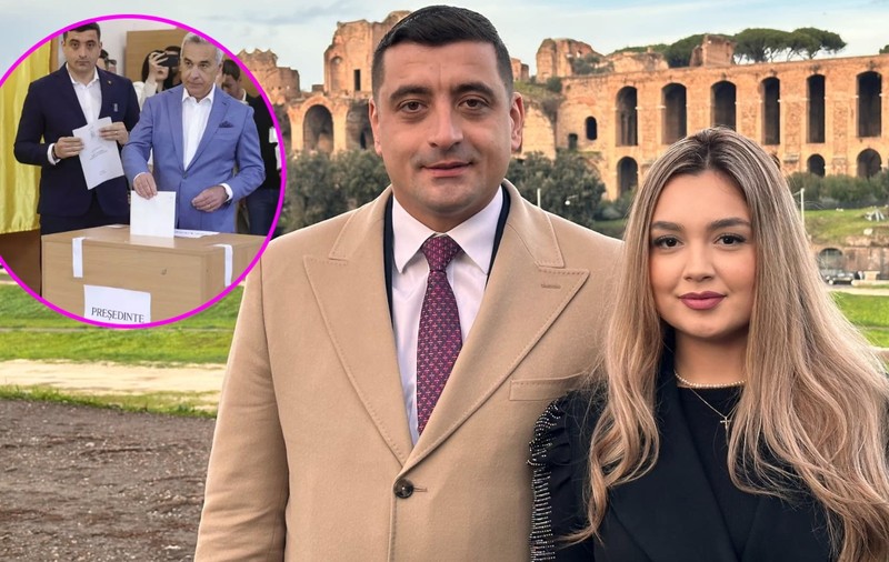 Motivul pentru care George Simion a venit fără soția sa la secția de votare. Unde se afla Ilinca atunci când George defila cu Călin Georgescu