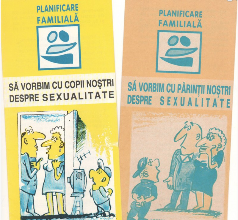 Broșură în cabinetul de planificare familială, Spitalul Aiud