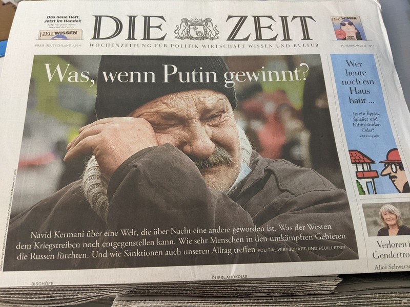 Săptămânalul Die Zeit, în ediția de ieri, joi, 24.02: „Ce va fi, dacă Putin va câștiga?”