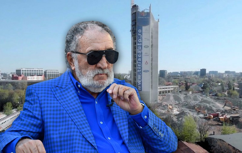 Țiriac a dărâmat turnul IFMA de 114 metri construit pentru testarea ascensoarelor de la Casa Poporului!