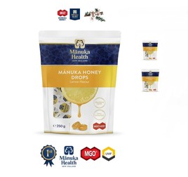 Bomboane cu miere de Manuka MGO™ 400+ cu aromă naturală de lămâie