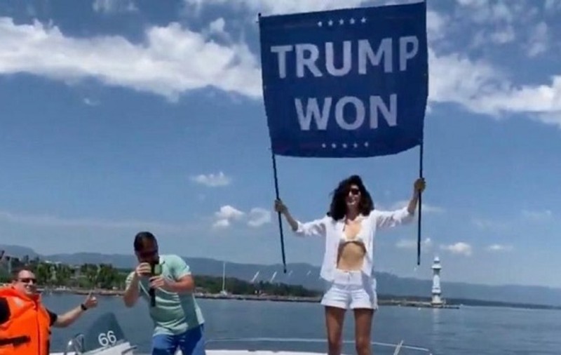 Nepoata lui Bin Laden, protest cu mesajul „Trump a câștigat” la summitul Biden- Putin