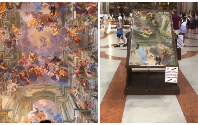 O biserică din Roma a devenit virală pe TikTok, datorită unei oglinzi. „Sunt aici doar pentru selfie” | VIDEO