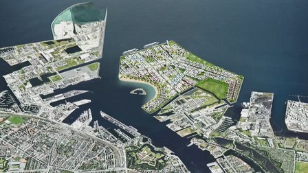 Cum va arăta portul din Copenhaga după construirea insulei artificiale