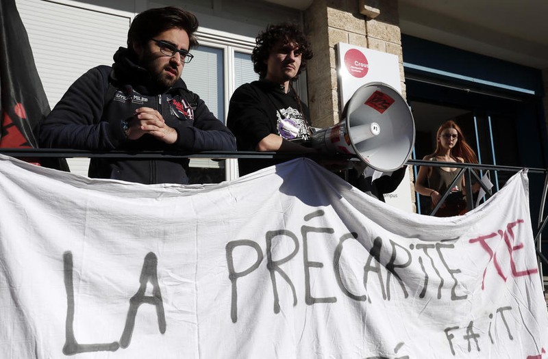 Studenții au ieșit în stradă la Montpellier