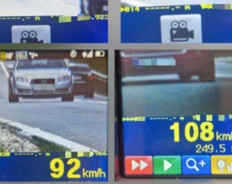 Zeci de șoferi luați ca din oală de radar, lângă Horezu. Câți au rămas fără permis în trei ore