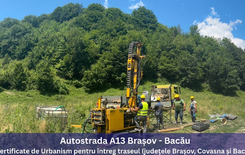 Autostrada Brașov - Bacău prinde contur. A13 a obținut certificate de urbanism pentru întreg traseul