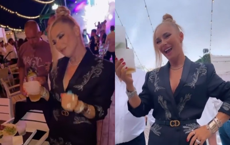 Cum s-a distrat Anamaria Prodan aseară, în club, pe litoralul românesc. Impresara a sărbătorit după ce și-a deschis cazinou în Mamaia