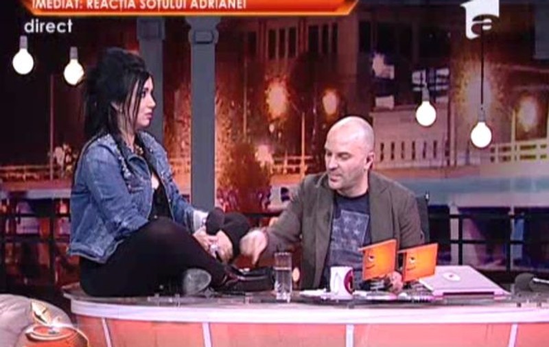 Bahmu, binedispusă după ce a băut vin fiert. A făcut show, cocoțată, pe biroul lui Capatos! VIDEO
