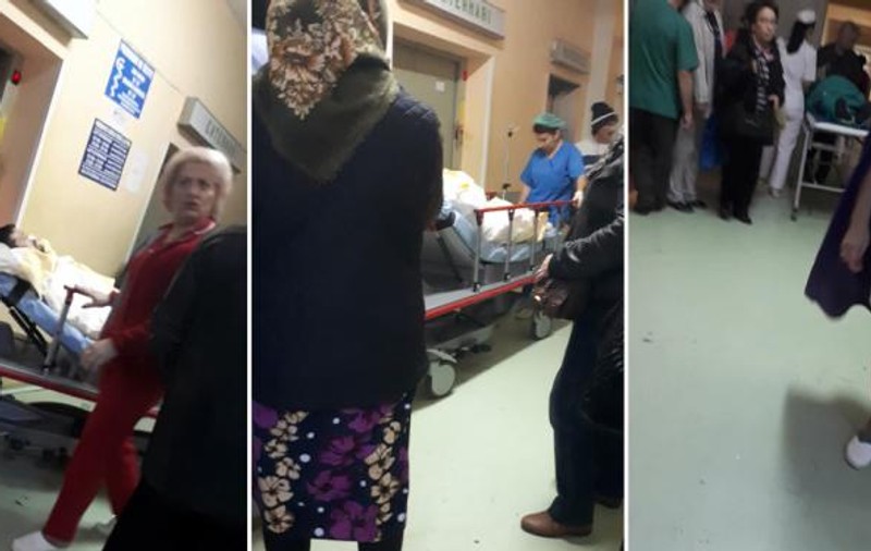 Pacienți proaspăt operați, plimbați pe holuri la Spitalul Județean Brăila. Bolnavii, în același lift cu vizitatorii | VIDEO